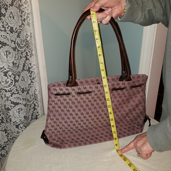 Plum initial Dooney & Bourke tote - Picture 3 of 3